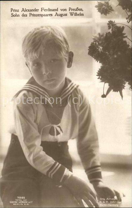 Adel Preussen Prinz Alexander Ferdinand
