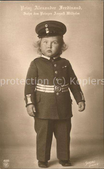 Adel Preussen Prinz Alexander Ferdinand