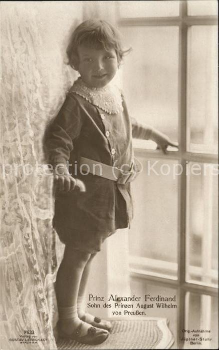 Adel Preussen Prinz Alexander Ferdinand