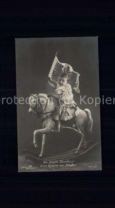 Adel Preussen Prinz Wilhelm Schaukelpferd