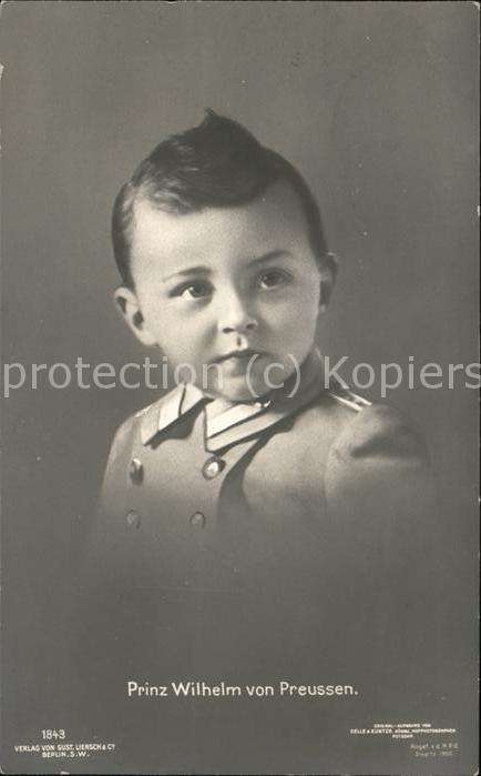Adel Preussen Prinz Wilhelm