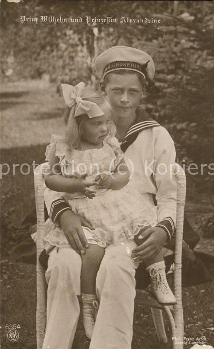 Adel Preussen Prinz Wilhelm Prinzessin Alexandrine