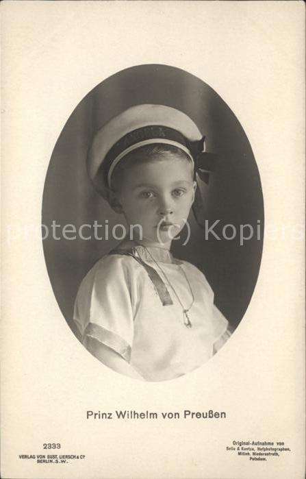 Adel Preussen Prinz Wilhelm