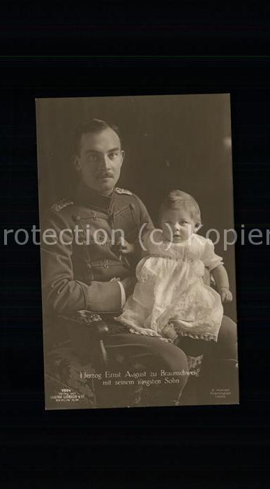 Adel Braunschweig Herzog Ernst August mit Sohn