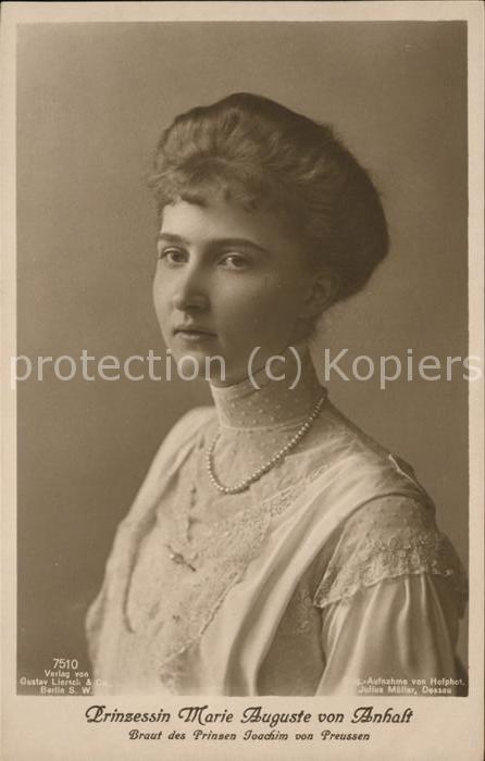 Adel Preussen Prinzessin Marie Auguste von Anhalt