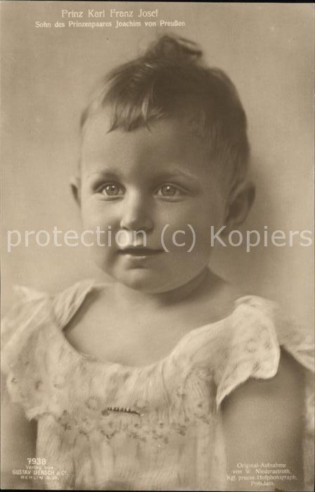Adel Preussen Prinz Karl Franz Josef