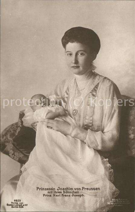 Adel Preussen Prinzessin Joachim Prinz Karl Franz Jos