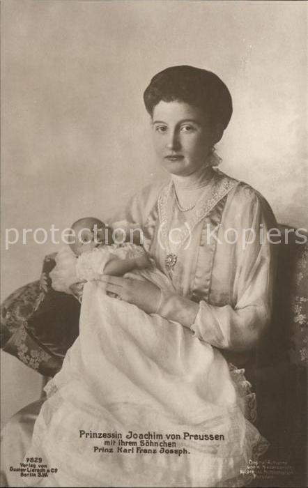 Adel Preussen Prinzessin Joachim PrinzKarl Franz Jose