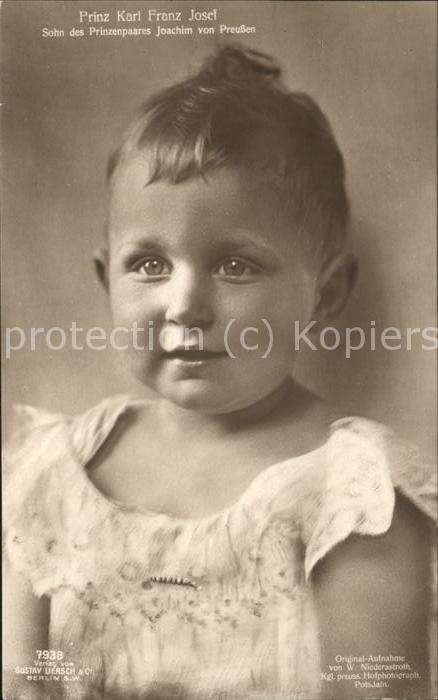 Adel Preussen Prinz Karl Franz Josef