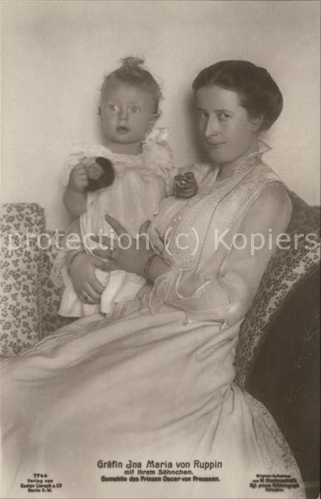 Adel Preussen Gräfin Ina Maria von Ruppin