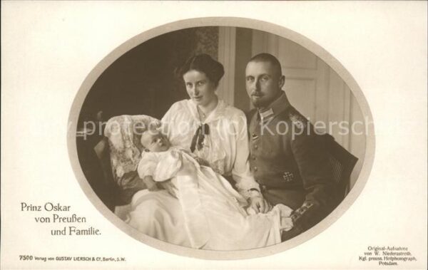 Adel Preussen Prinz Oskar und Familie
