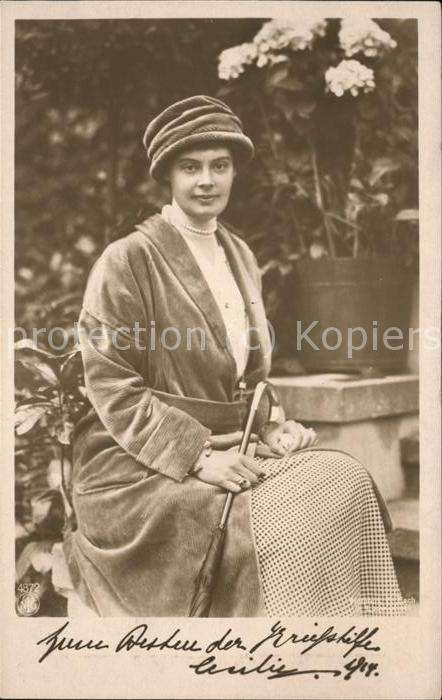 Adel Preussen Kronprinzessin Cecilie