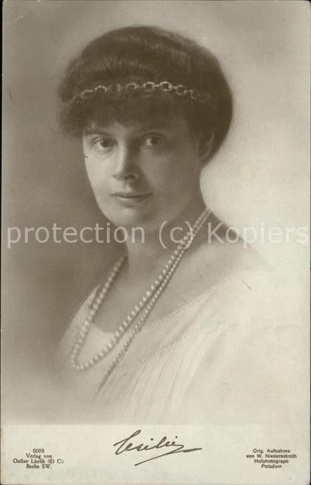 Adel Preussen Kronprinzessin Cecilie Verlag-Liersch