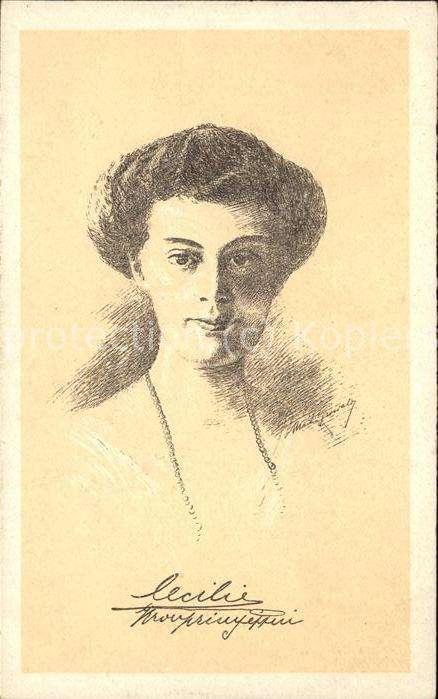 Adel Preussen Kronprinzessin Cecilie