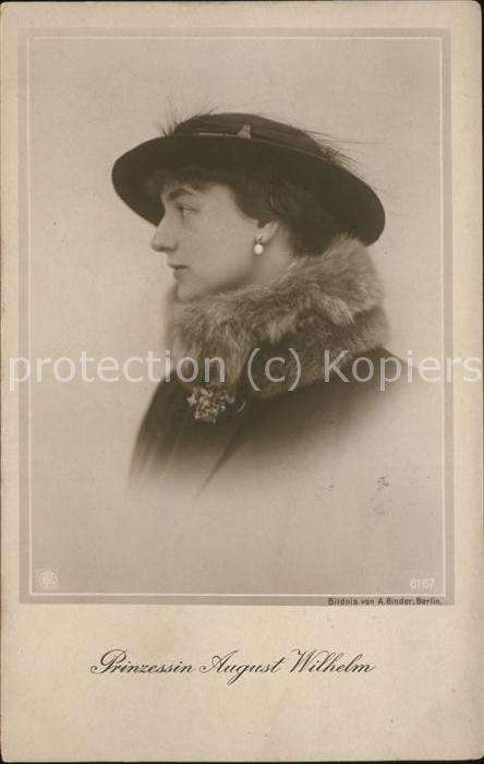 Adel Preussen Prinzessin August Wilhelm