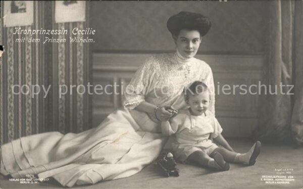 Adel Preussen Kronprinzzesin Cecilie Prinz Wilhelm