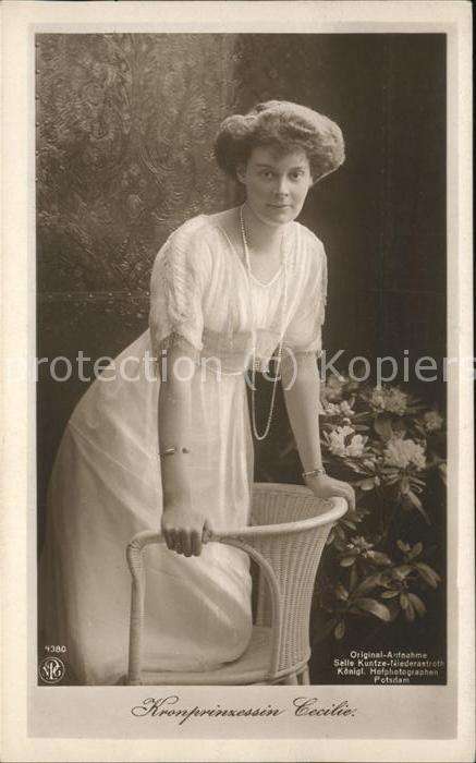 Adel Preussen Kronprinzessin Cecilie