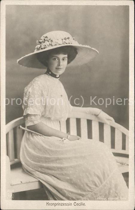 Adel Preussen Kronprinzessin Cecilie