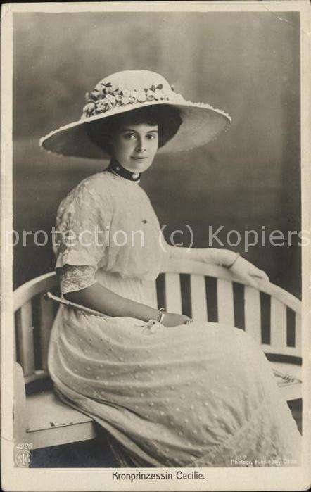 Adel Preussen Kronprinzessin Cecilie