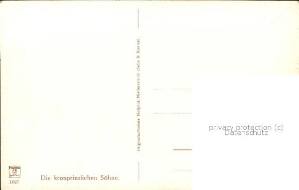 Adel Preussen Söhne des Kronprinzenpaares – Bild 2