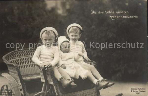 Adel Preussen Söhne des Kronprinzenpaares