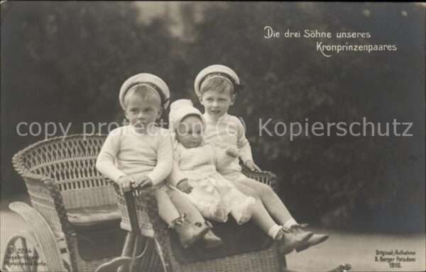 Adel Preussen Söhne des Kronprinzenpaares