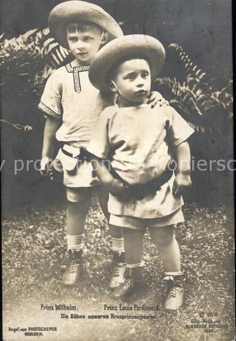 Adel Preussen Prinz Wilhelm Prinz Louis Ferdinand