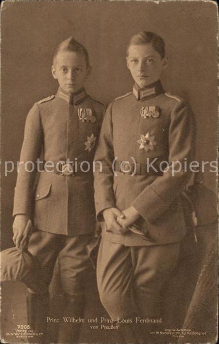 Adel Preussen Prinz Wilhelm Prinz Louis Ferdinand