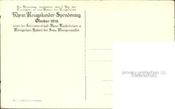 Adel Preussen Kronprinzessin Cecilie Kriegskinderspen – Bild 2