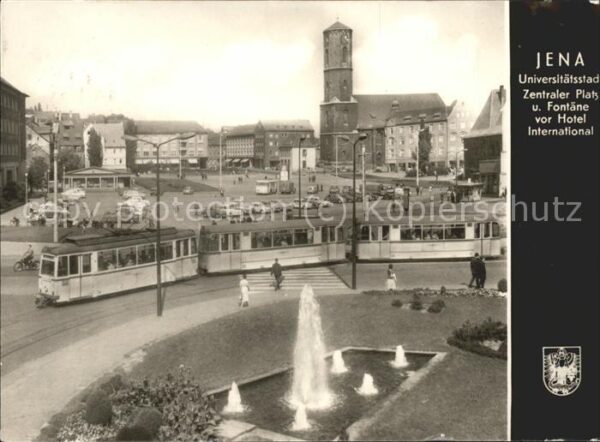 Strassenbahn Jena Zentraler Platz Hotel Internationa