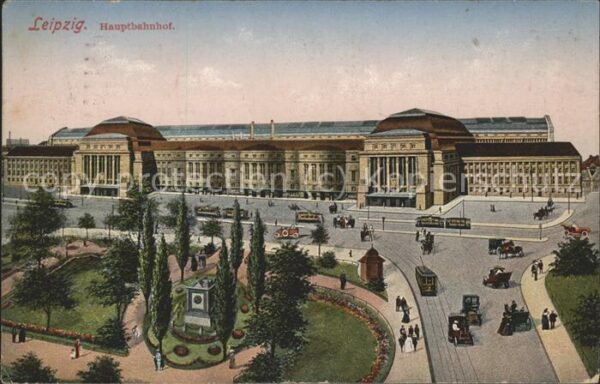 Bahnhof Leipzig Strassenbahn 8. Verbandstag