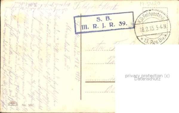 Militaria WK1 Kronprinz Wilhelm Longwy Feldpost – Bild 2