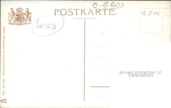Verlag WIRO Wiedemann Nr. 1106 Greiz Fürstlicher Park – Bild 2