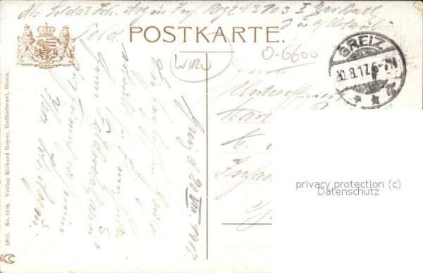 Verlag WIRO Wiedemann Nr. 1108 Greiz Residenzschloss und Gymnasiu – Bild 2