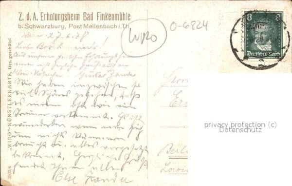 Verlag WIRO Wiedemann Nr. 2503/4 Bad Finkenmühle – Bild 2