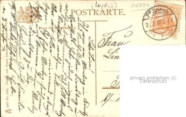 Verlag WIRO Wiedemann Nr. 1034 Pössneck Marktplatz mit Stadtkirch – Bild 2