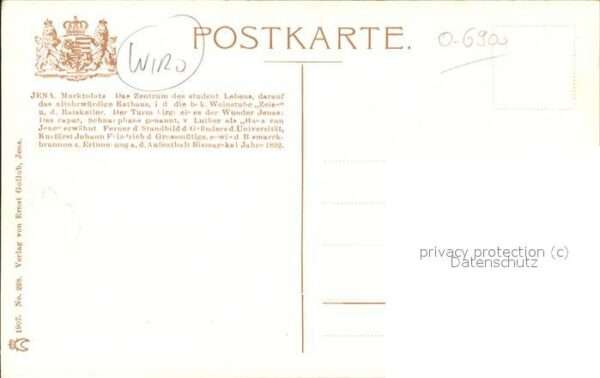Verlag WIRO Wiedemann Nr. 228 Jena Marktplatz – Bild 2