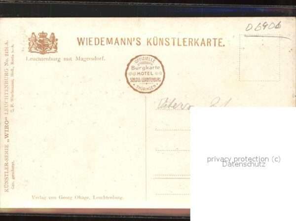 Verlag Wiedemann WIRO Nr. 2426 A Leuchtenburg Magersdorf – Bild 2