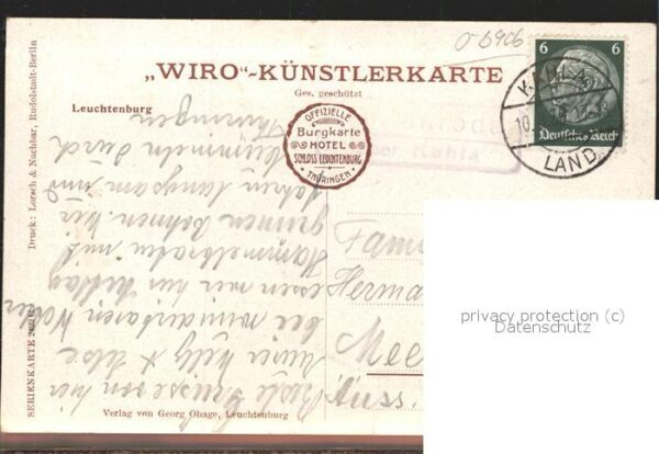 Verlag WIRO Wiedemann Nr. 2429 C Leuchtenburg – Bild 2