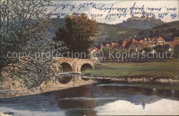 Verlag WIRO Wiedemann Nr. 2428 A Leuchtenburg von Kahla aus