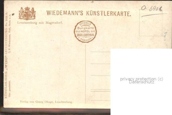 Verlag WIRO Wiedemann Nr. 2426 A Leuchtenburg Magersdorf – Bild 2