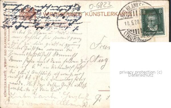 Verlag WIRO Wiedemann Nr. 2479 A Bad Blankenburg-Schwarzatal – Bild 2