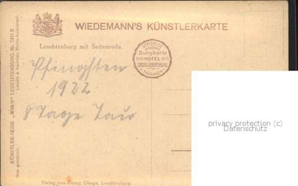 Verlag WIRO Wiedemann Nr. 2431 B Leuchtenburg Seitenroda – Bild 2