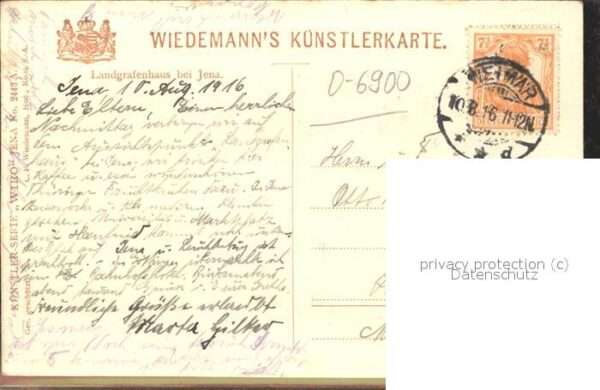 Verlag WIRO Wiedemann Nr. 2443 A Landgrafenhaus Jena – Bild 2