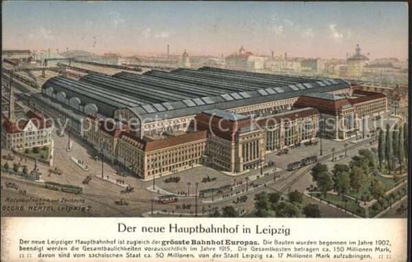 Bahnhof Leipzig Zeichnung Georg Hertel