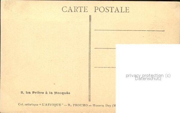 Algerien La Priere a la Mosquee – Bild 2