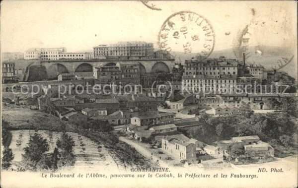 Constantine Algerien Boulevard de l'Abime Panorama sur la Ca
