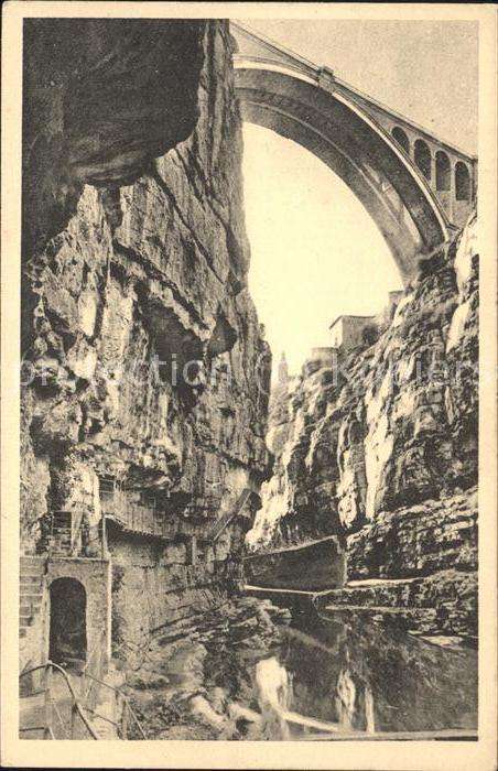 Constantine Algerien Pont de Sidi Rached Centenaire en 1930