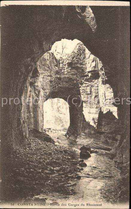 Constantine Algerien Sortie des Gorges du Rhummel