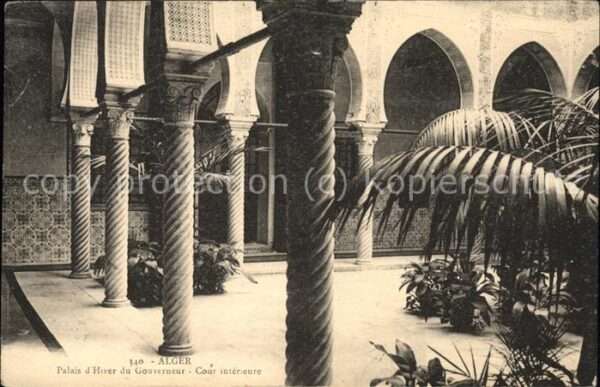 Alger Algerien Palais d_Hiver du Gouverneur cour inter